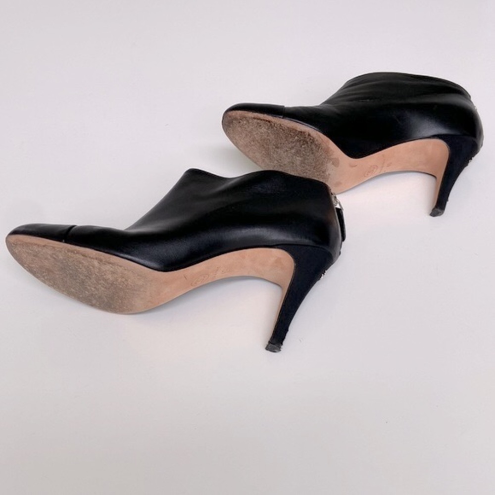 Chanel Lambskin Booties with Grosgrain heel - Picture 6 of 10